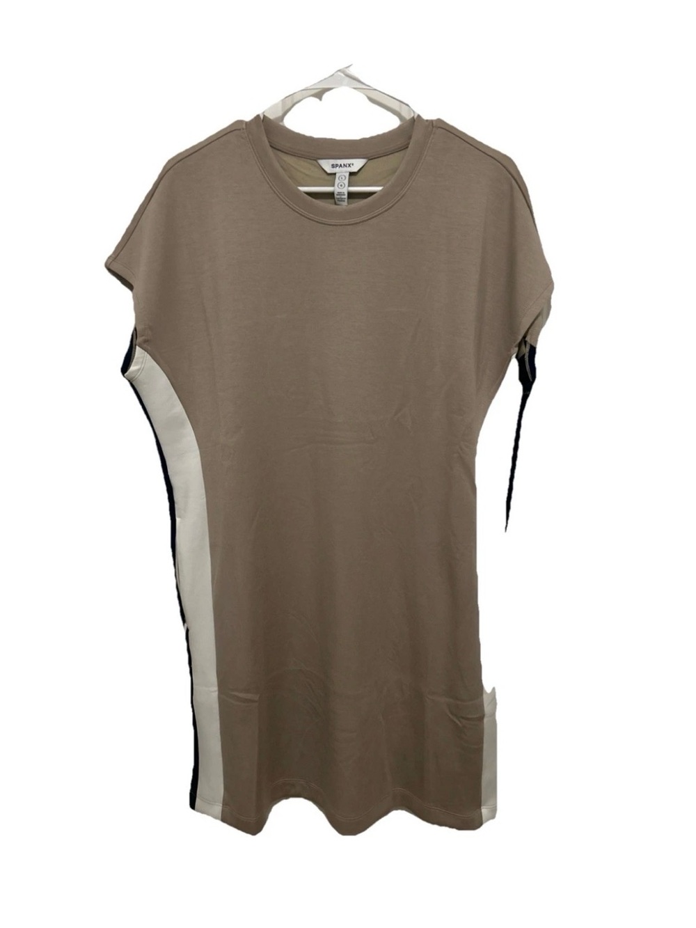 SPANX Air Essentials Colorblock Taupe Dress LARGE NWOT